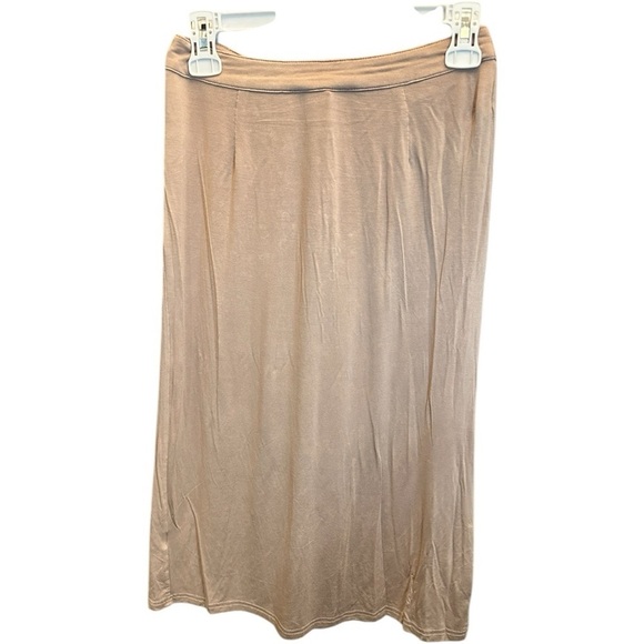 POL Women's Button Down Tan Midi Skirt Size Small Oversized New With Tags - Picture 2 of 6